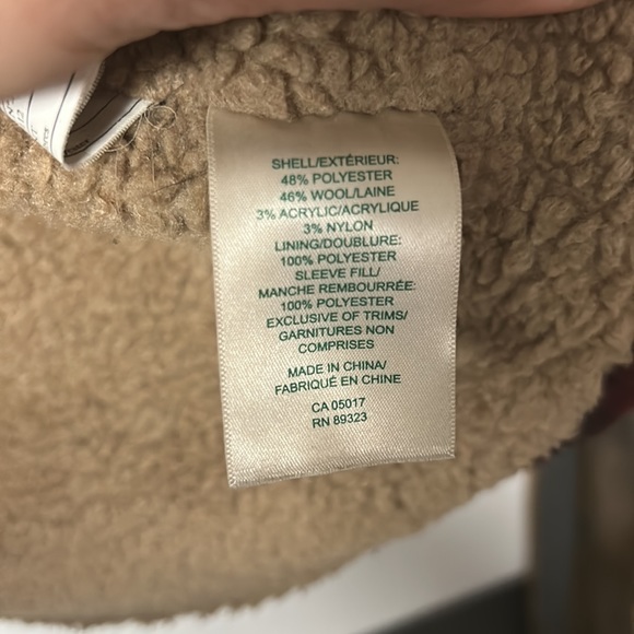 Roots Plaid Wool Sherpa Button Up Jacket - Picture 7 of 7